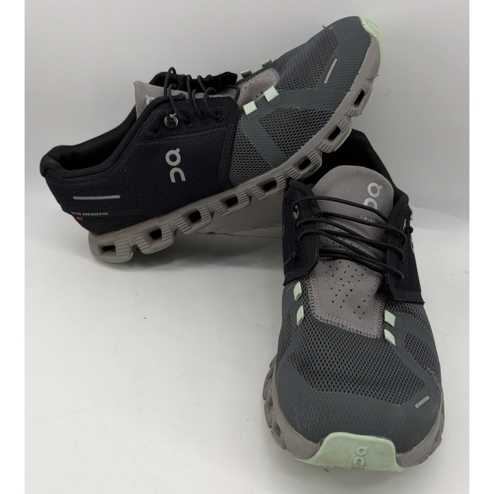 On Cloud 5 Push Athletic Sneakers Black Gray CloudTec Womens Size 10